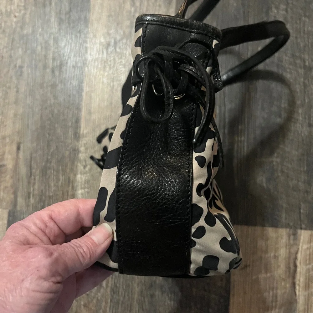 kate spade Beige and Black Leopard Print Satchel